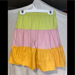 Hannah Kate Skirt with Tiered Color Blocks